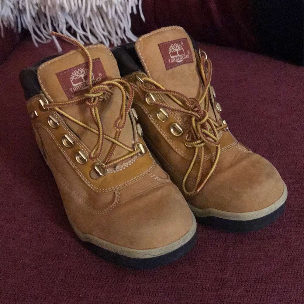 Timberland Natural Suede Booties for girls